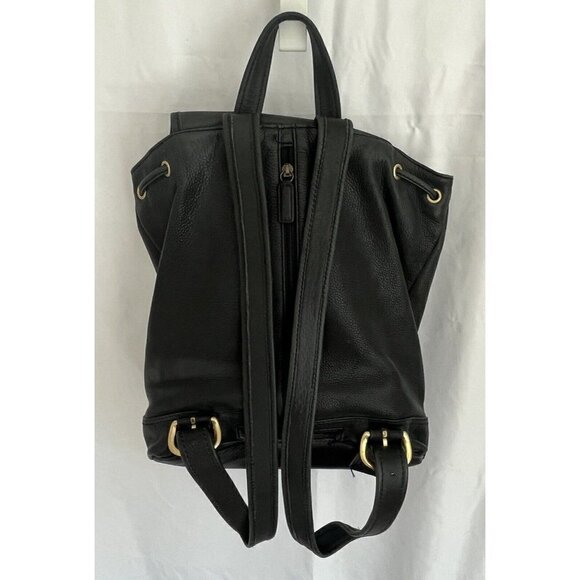 Fossil Classic Rucksack Backpack Black Leather Satchel Messenger Bag Purse Key - Picture 3 of 16